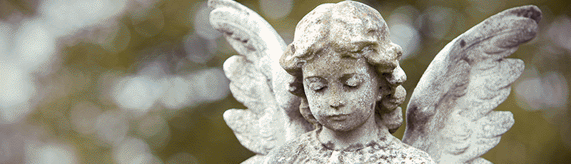 cemetery angel statue