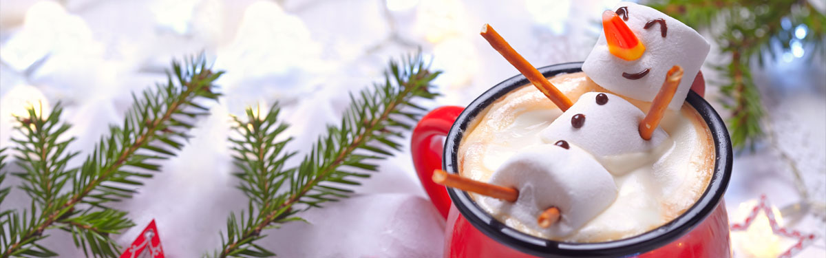 Christmas Marshmallow Coffee Cup Scholarship banner