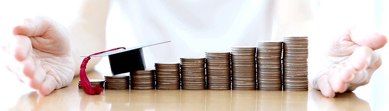 stack of coins for income-based repayment plan