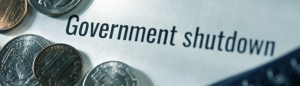 Coins and government shutdown written: IRS Shutdown