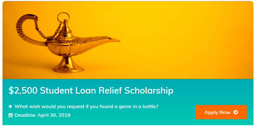 $2,500 Student Loan Relief Scholarship Link