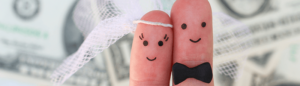 These newly married thumbs have yet to deal with the complications of student loans and marriage.